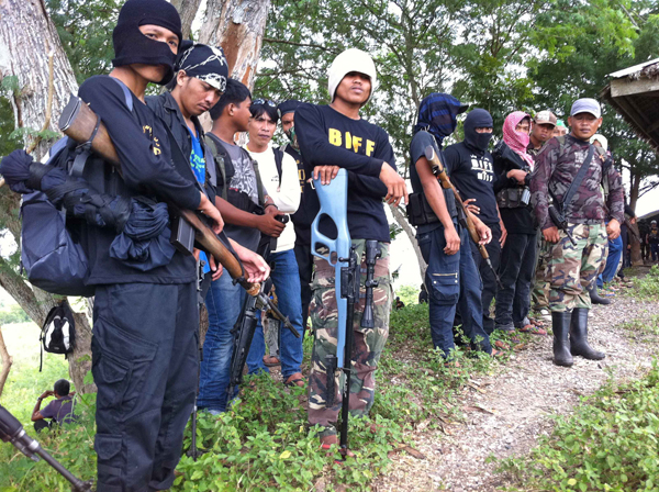 Heavily armed forces of the Bangsamoro Islamic Freedom Fighters (BIFF) somewhere in Maguindanao in this file photo taken July 22, 2011. The group formed by renegade Moro rebel leader Amerial Umra Kato may be facing military operatons now that the MILF is about to declare that Kato is no longer officially a part of MILF. MindaNews photo by Ferdinandh B. Cabrera