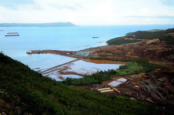 An open pit mine at the Red Mountain in Claver, Surigao del Norte. Mining operations in the areas have been blamed for the siltation of the rivers and Claver Bay. Photo taken on November 30, 2011. Photo courtesy of Arthur Yap / Camera Club of Davao