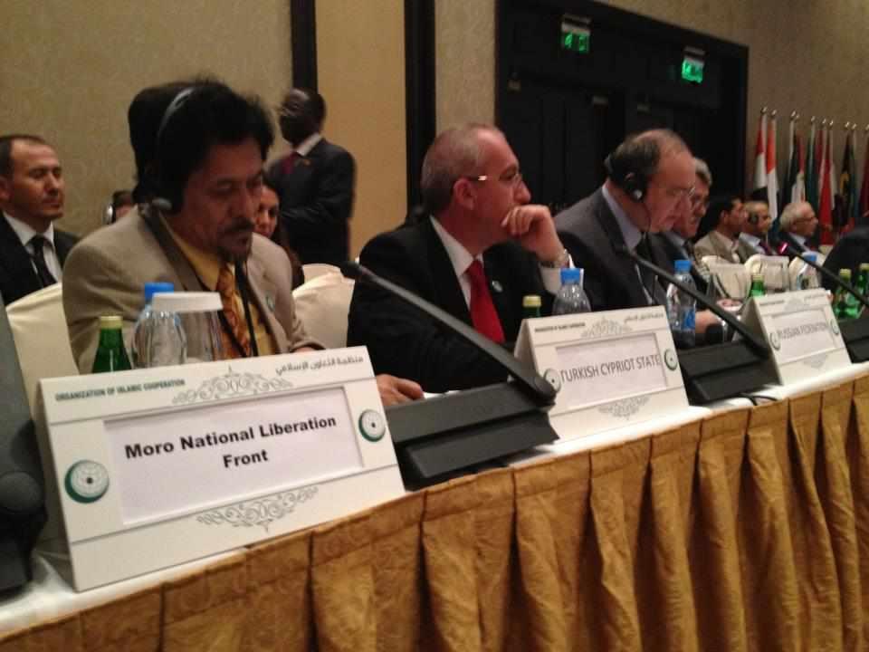 MNLF chair Nur Misuari at the OIC's Council of Foreign Minsters meeting in Djibouti, Africa on November 15-17, 2012. Photo courtesy of MNLF Facebook page