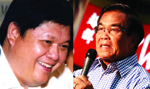 Former Congressmen Rodolfo Plaza of Agusan del Sur (left) and Constantino Jaraula of Cagayan de Oro City are facing charges of malversation, direct bribery and other graft and corrupt practices in relation to the alleged P10-billion pork barrel scam involving lawmakers. Plaza's photo is taken from his Facebook account. MindaNews file photo of Jaraula by Keith Bacongco