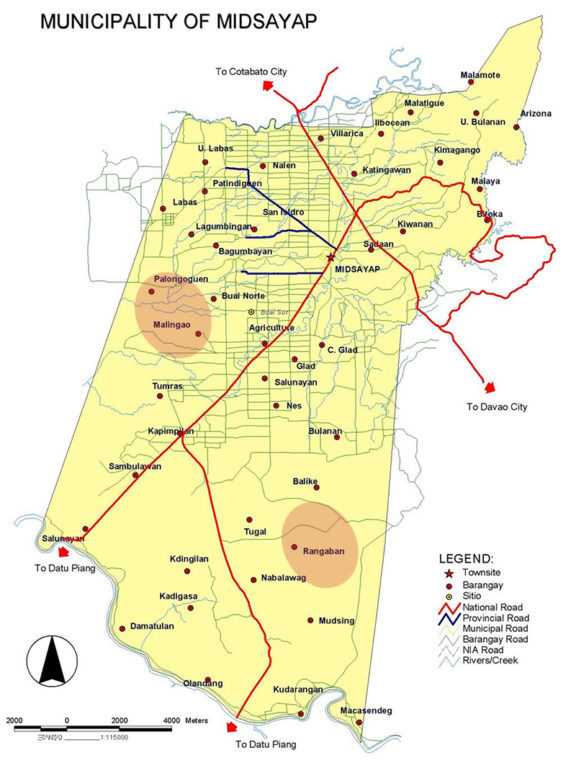 Map of Midsayap.