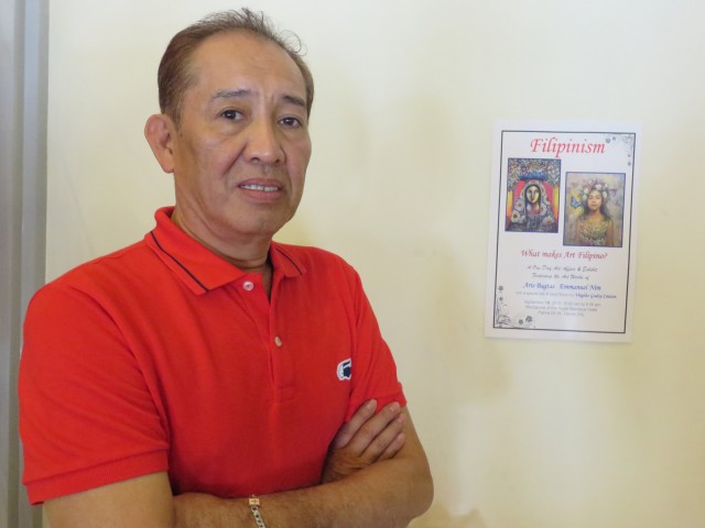 Art critic and curator Virgilio Cuizon believes that art can have a Filipino identity if we put heritage in canvas. Photo by JP Boga