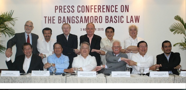 Top business leaders nationwide gathered in Makati City Tuesday, November 3, for a press conference expressing their support for the immediate passage of an "acceptable" Bangsamoro Basic Law. Photo from the website of the Makati Business Club 