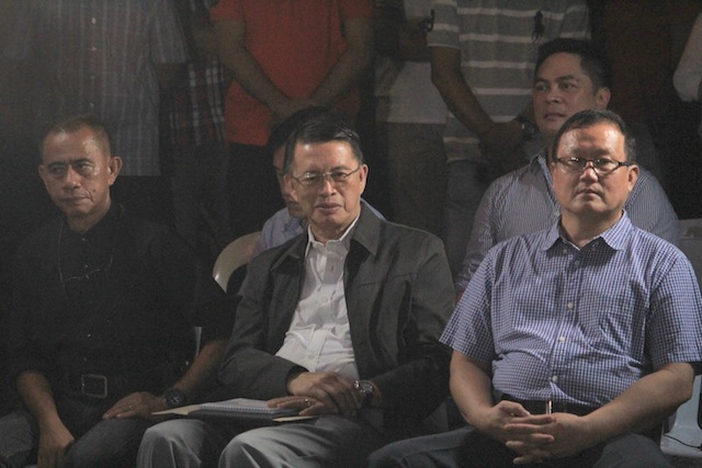  NEW MEMBERS. President-elect Rodrigo Duterte names five more members of his official family: (left to right) incoming Labor undersecretary Joel Maglungsod, retired generals Edgar Galvante and Eduardo del Rosario as head of the Land Transportation Office and Civil, Veterans, and Retirees Affairs of the Department of National Defense. Behind del Rosario is Martin Andanar, head of the Presidential Communication Operations Office. Not in photos is Duterte’s executive assistant Christopher Lawrence “Bong” Go who will be Special Assistant to the President with general supervision over the Presidential Management Staff MindaNews photo by TOTO LOZANO 