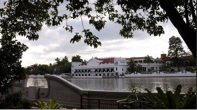 RIVERFRONT FACADE of Malacañan Palace as seen from Bahay Pangarap located right across the Pasig River. Photo courtesy of Malacañang Photo Bureau
