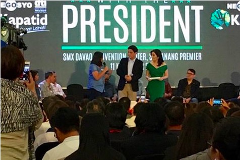 Kris Aquino at the Town Hall Interview of the National MSME Summit 2016 at SMX Convention Center in Davao City on November 11, 2016. President Rodrigo Duterte was a no show as officials said he was suffering from a severe migraine. Photo courtesy of DTI Region XI 